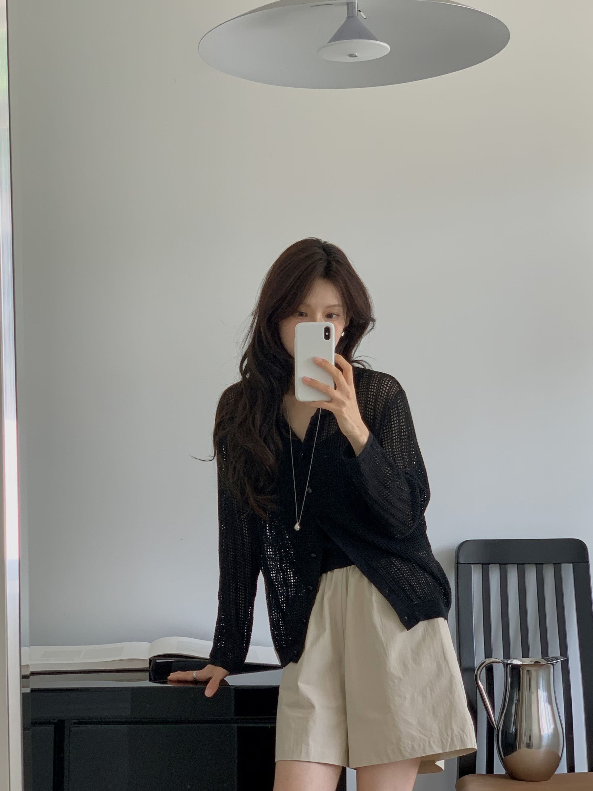 Summer open knitted cardi