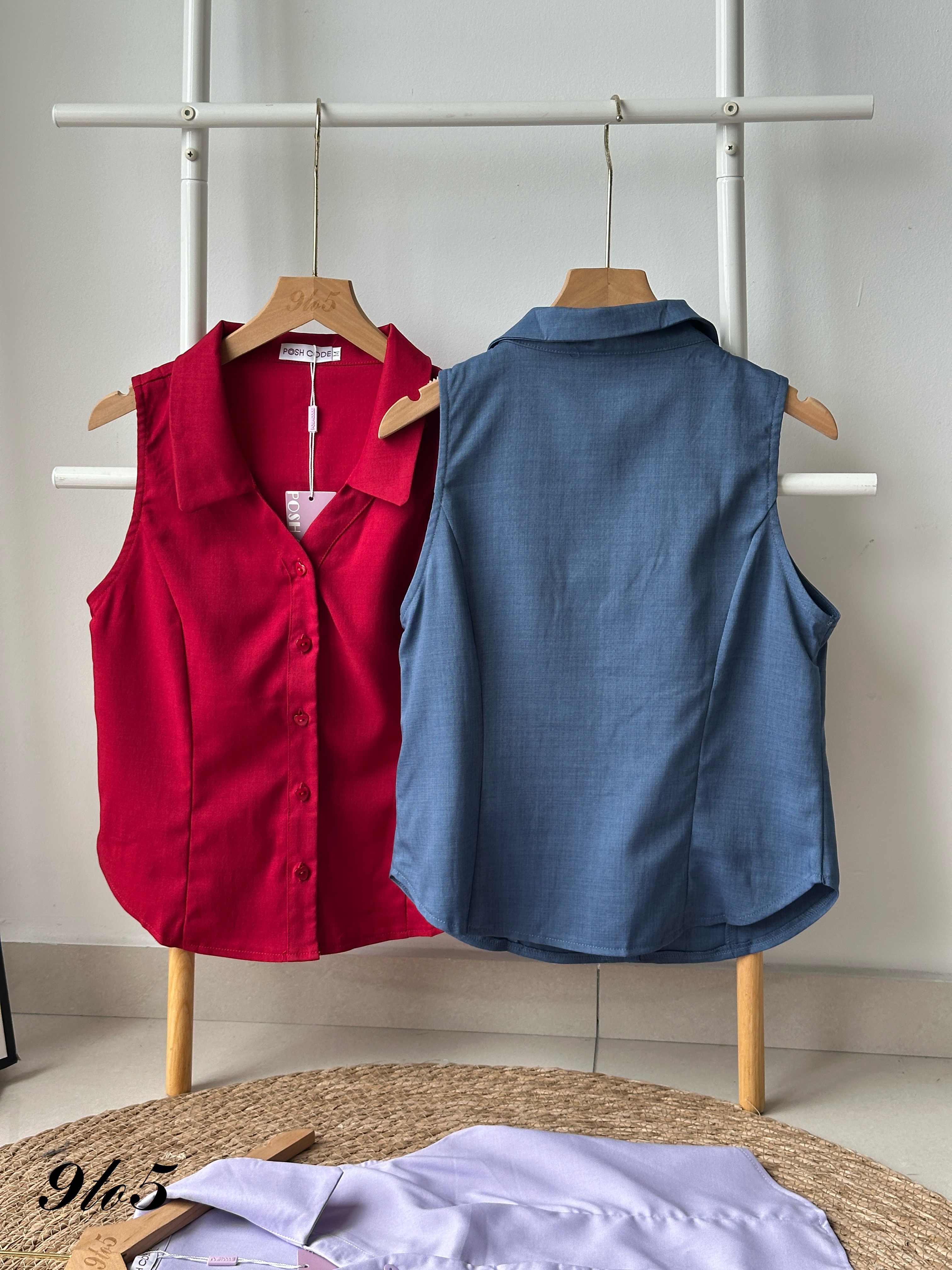 T4111 Halter Neck Sleeveless Top - 4 Colors 