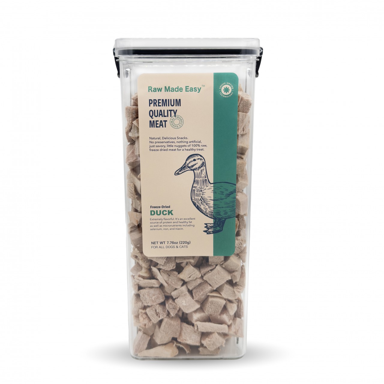 Raw Made Easy – 冷凍脫水小方塊220g [鴨肉][貓犬用]