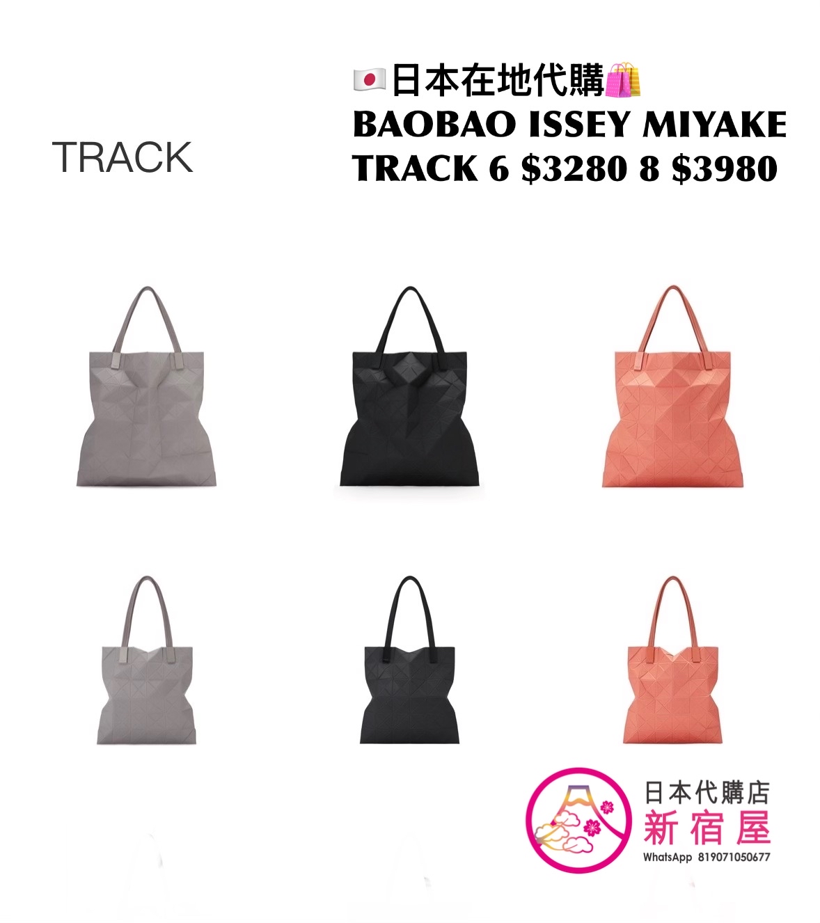 BAOBAO ISSEY MIYAKE TRACK 6x6/ 8x8