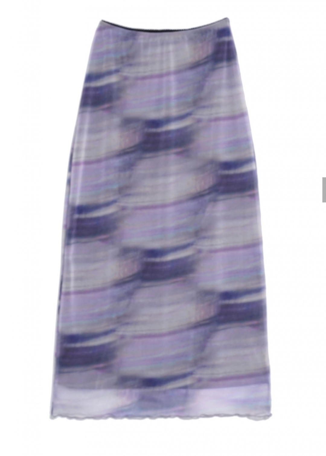 High School Disco FOG Long Mesh Skirt Purple