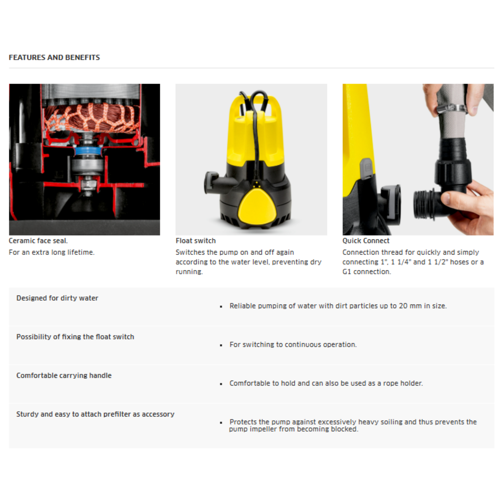 Karcher SP 9.500 Dirt Submersible Pump (SP 9.500)