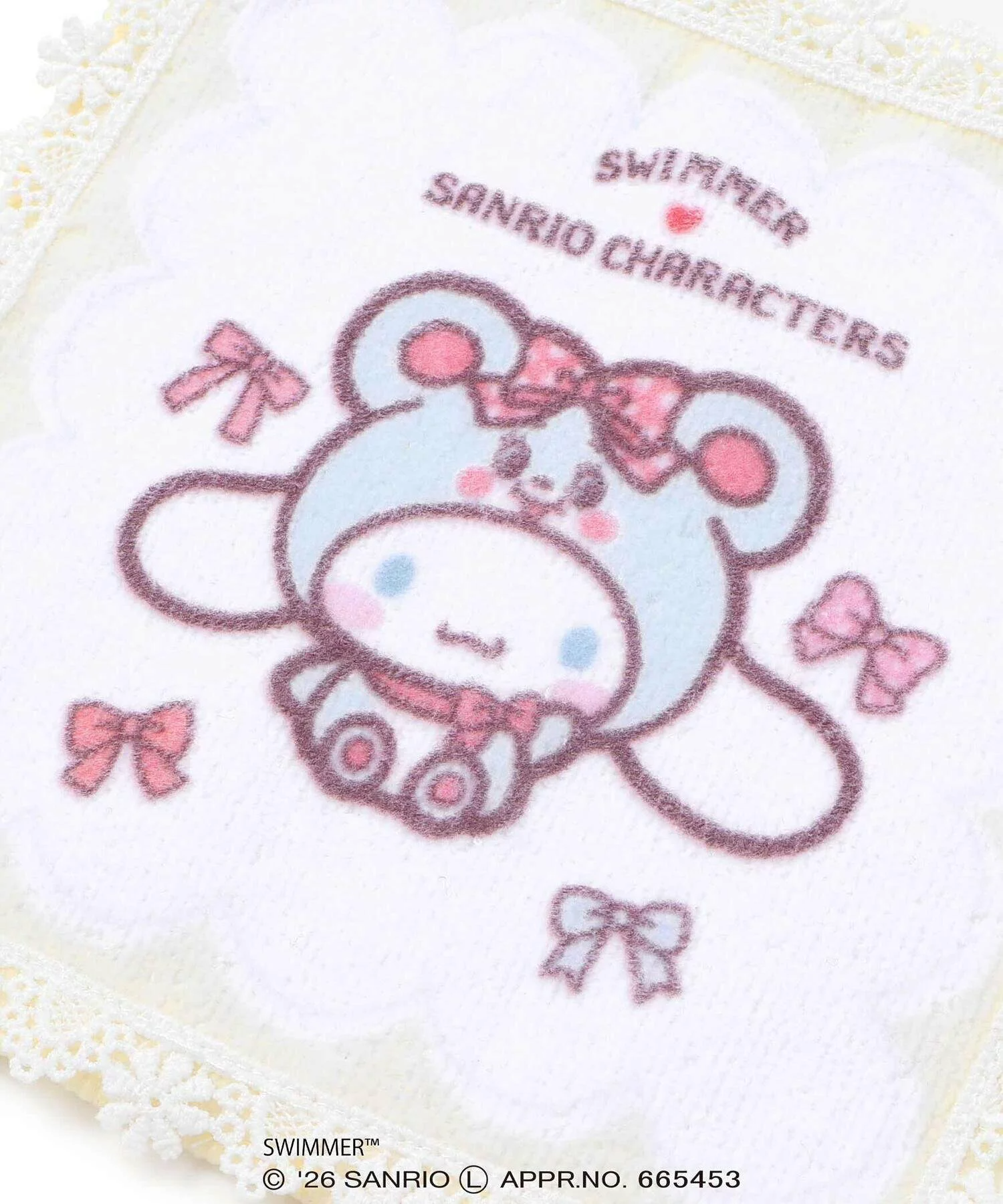 🆕【⭐訂購⭐】  日本直送🌀SWIMMER x #Sanrio 蕾絲邊小毛巾🌀[ELDD-0021][260503]