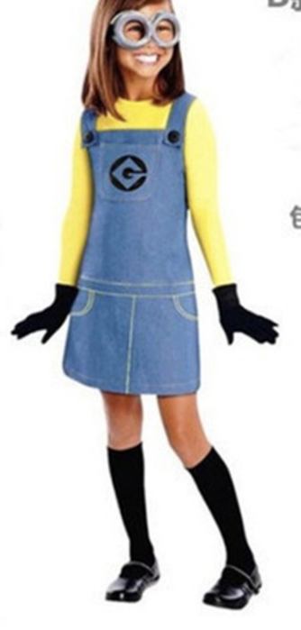Minions 小小兵 主題 Costume 女童兒童服裝｜Despicable Me 壞蛋獎門人 小小兵 Minions 主題服裝｜World Book Day｜萬聖節角色扮演