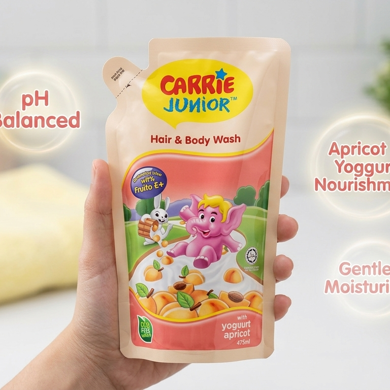 CARRIE JUNIOR REFILL PACK Yoggurt Apricot 475ml