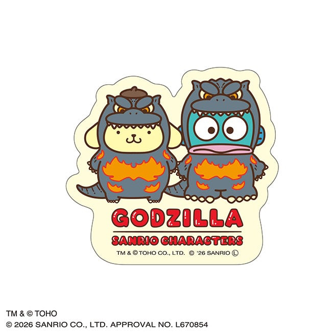 🎀【預訂】GODZILLA x SANRIO貼紙 - C