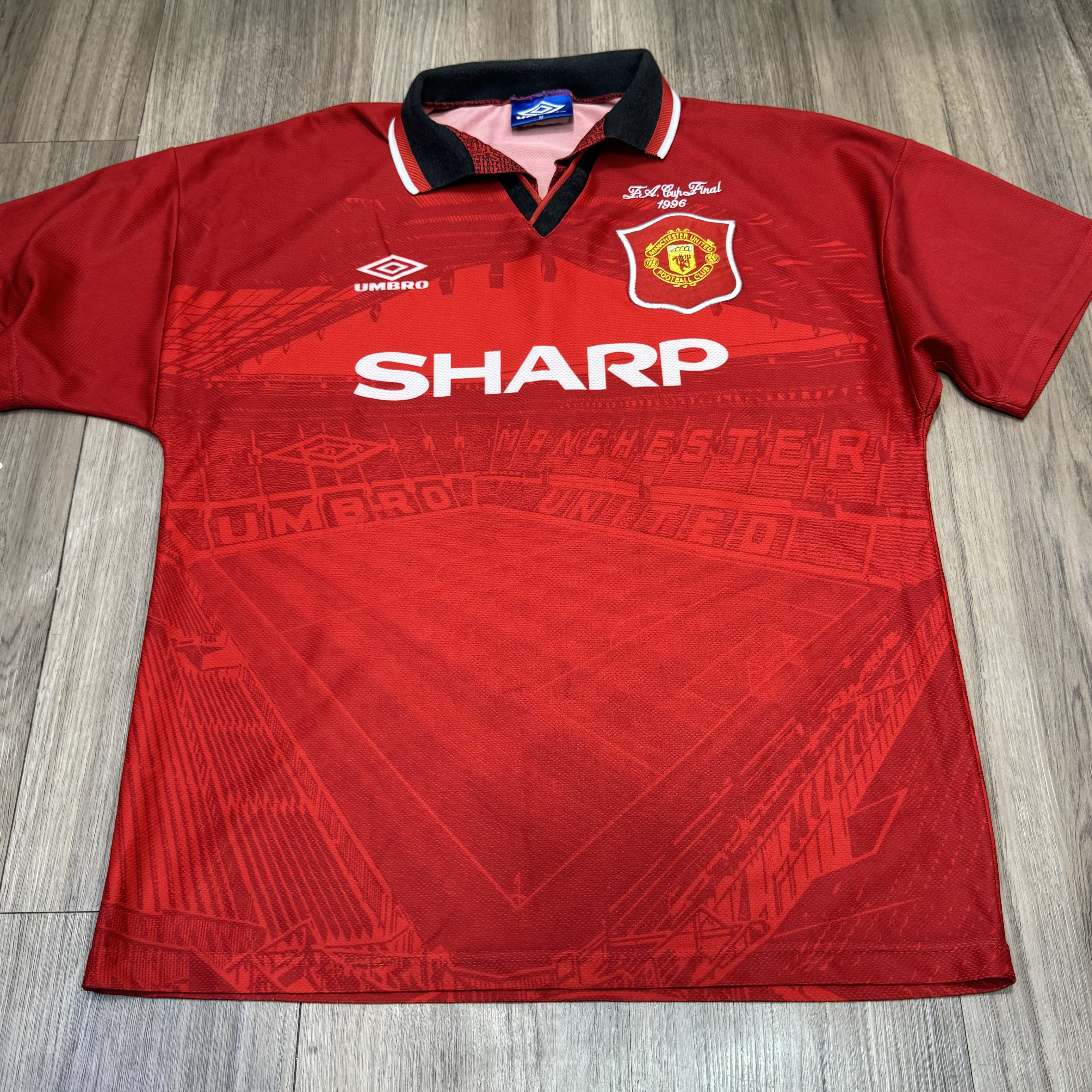 Manchester United 1996 FA cup final shirt  #7 Cantona 