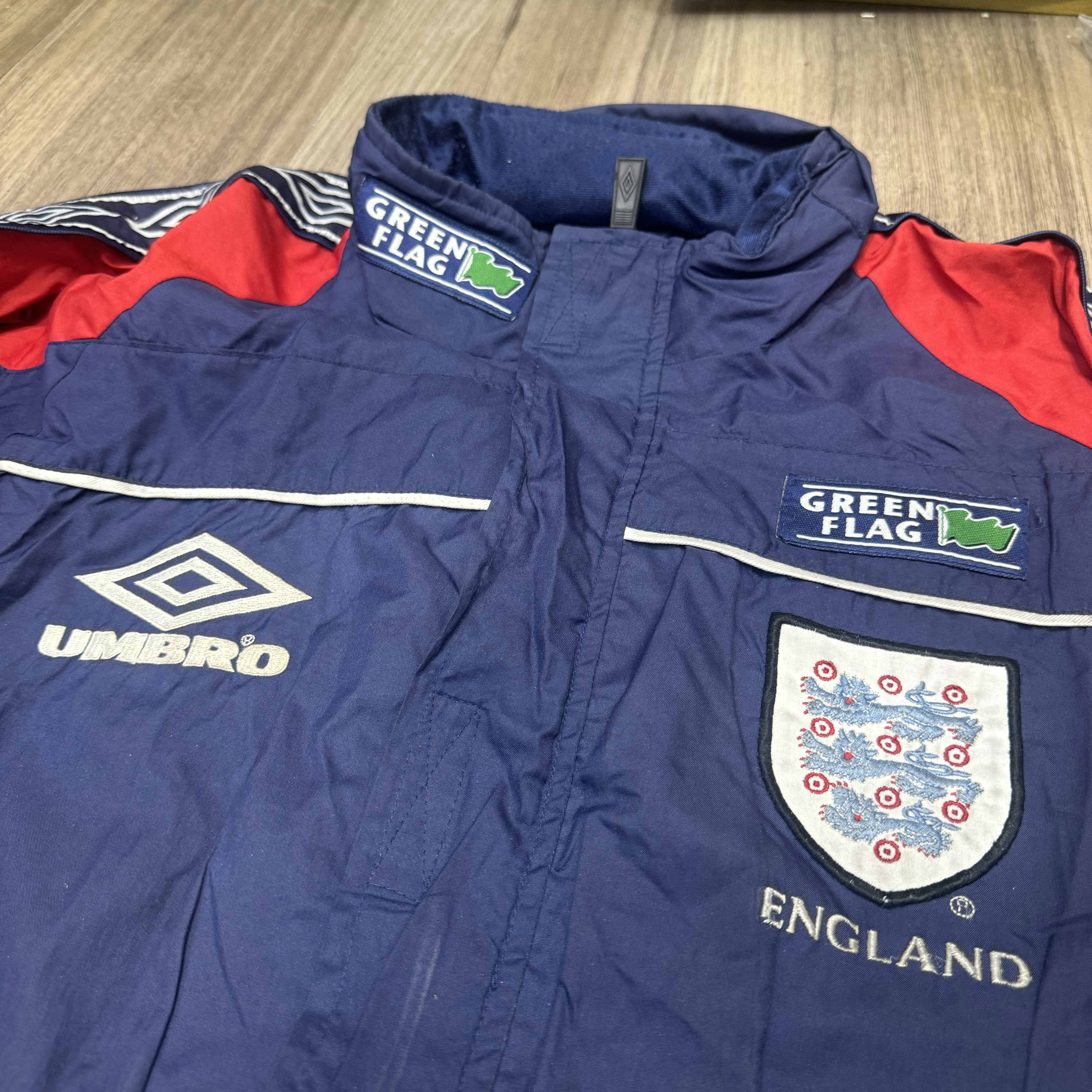 England 98/00 vintage rain jacket