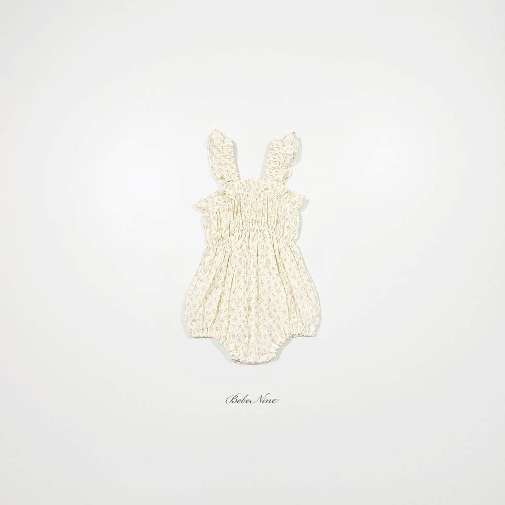 ☀️預訂 韓國直送☀️🇰🇷Bebenine兩色小碎花荷葉邊吊帶包屁衣