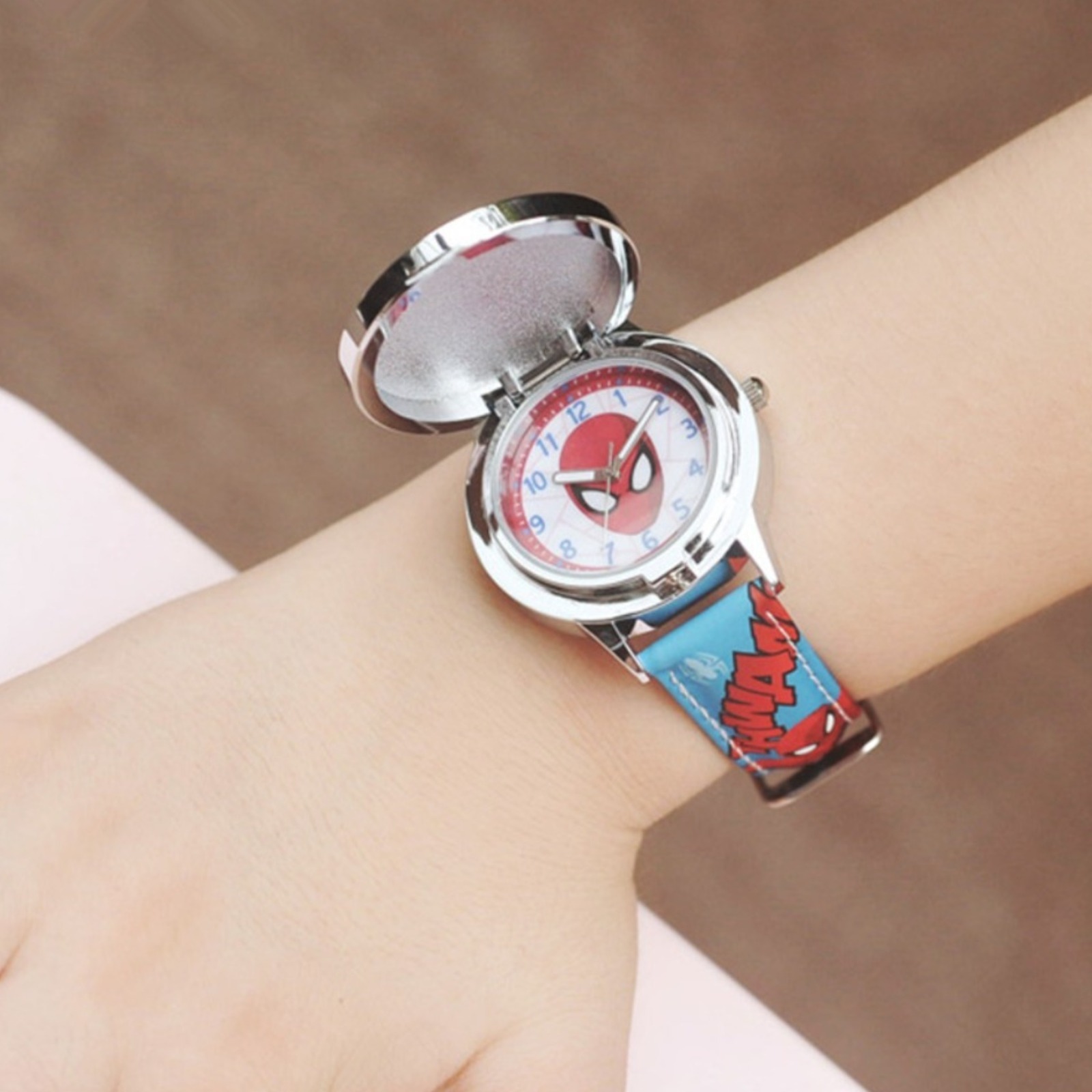 Marvel卡通兒童盾牌手錶 -1件- 現貨