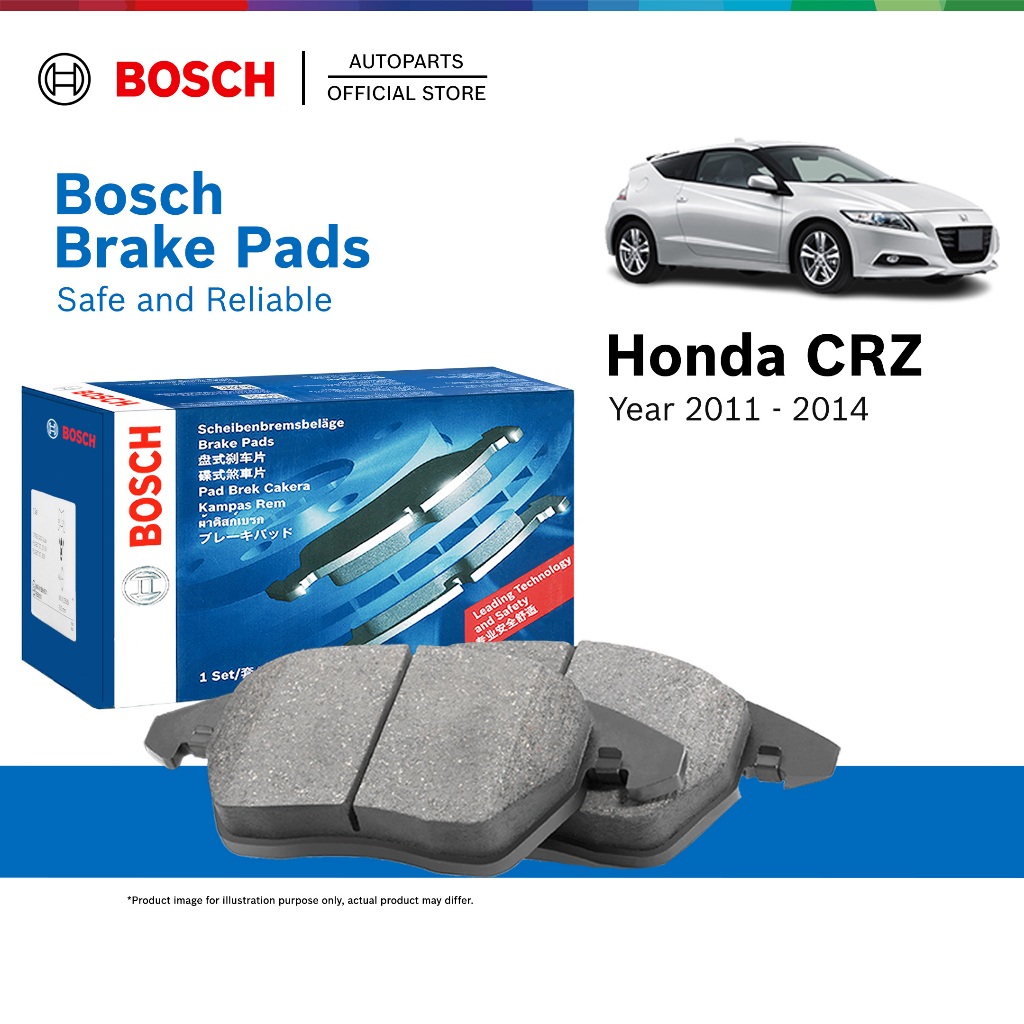 Bosch Front Brake Pads for Honda CR-Z CRZ (2011 - 2014) - 0986AB2544