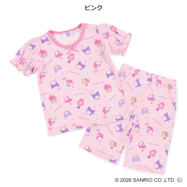 🆕【⭐訂購⭐】🌀 🇯🇵 日本直送🇯🇵 #Melody & #Kuromi 泡泡袖短袖家居服🌀 [ELDA-0115][260422]