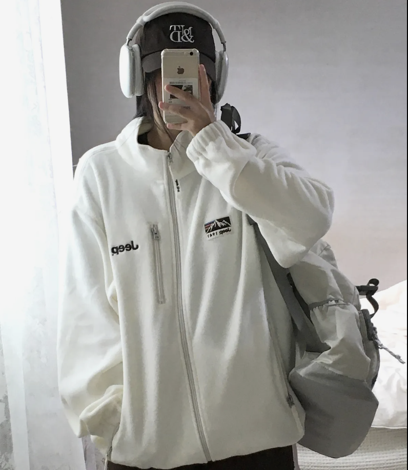 男女同款｜韓國 JEEP 小Logo 抓絨 拉鍊外套 6色任選｜2WAY Mountain 1941 Liner Fleece Zip-Up