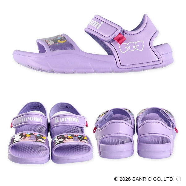 🇯🇵預訂 日本直送🇯🇵Kuromi圖案紫色涼鞋