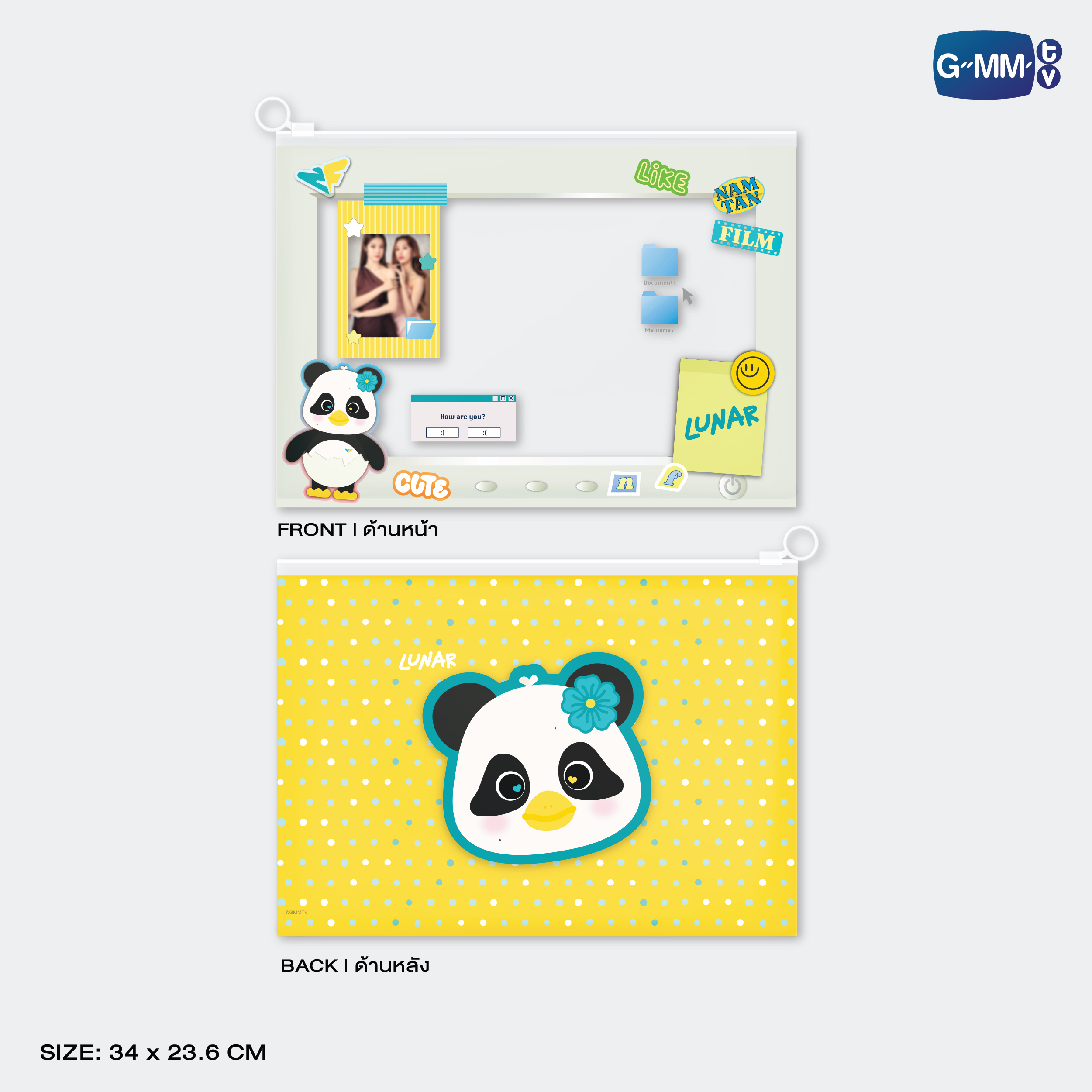 LUNAR CHARACTER POCKET ZIP FOLDER