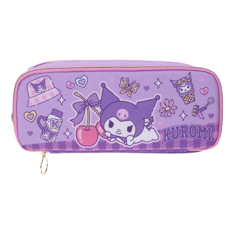 Kuromi Double Zipper Pencil Pouch 雙拉鏈筆袋