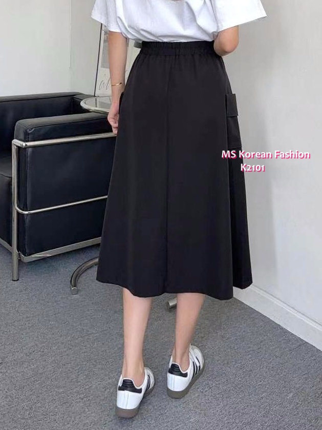 K2101 韓國🇰🇷百搭易襯雙袋半裙