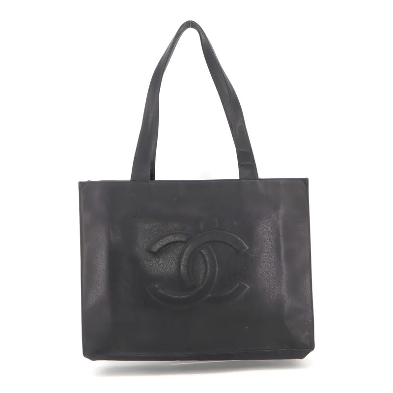 Chanel Coco Mark Caviar Large Tote Bag