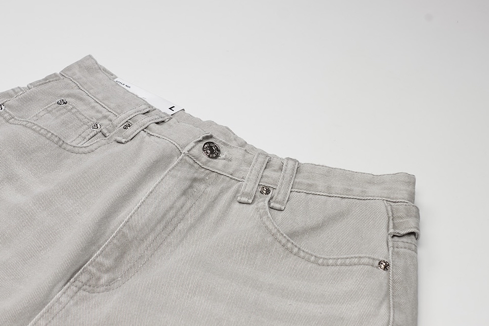 Mega Wide Backstrap Denim Pants 