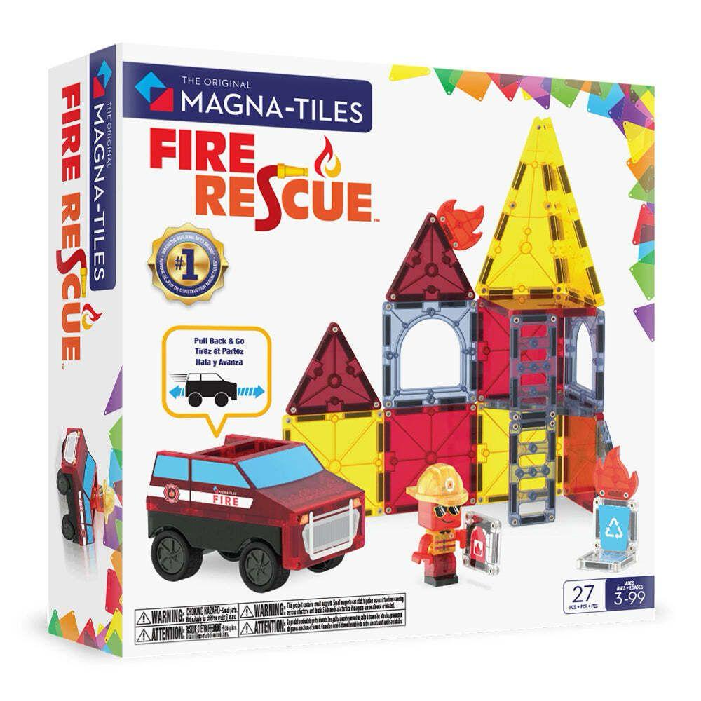 Magna-Tiles - 磁力積木火警救援套裝 27 件組