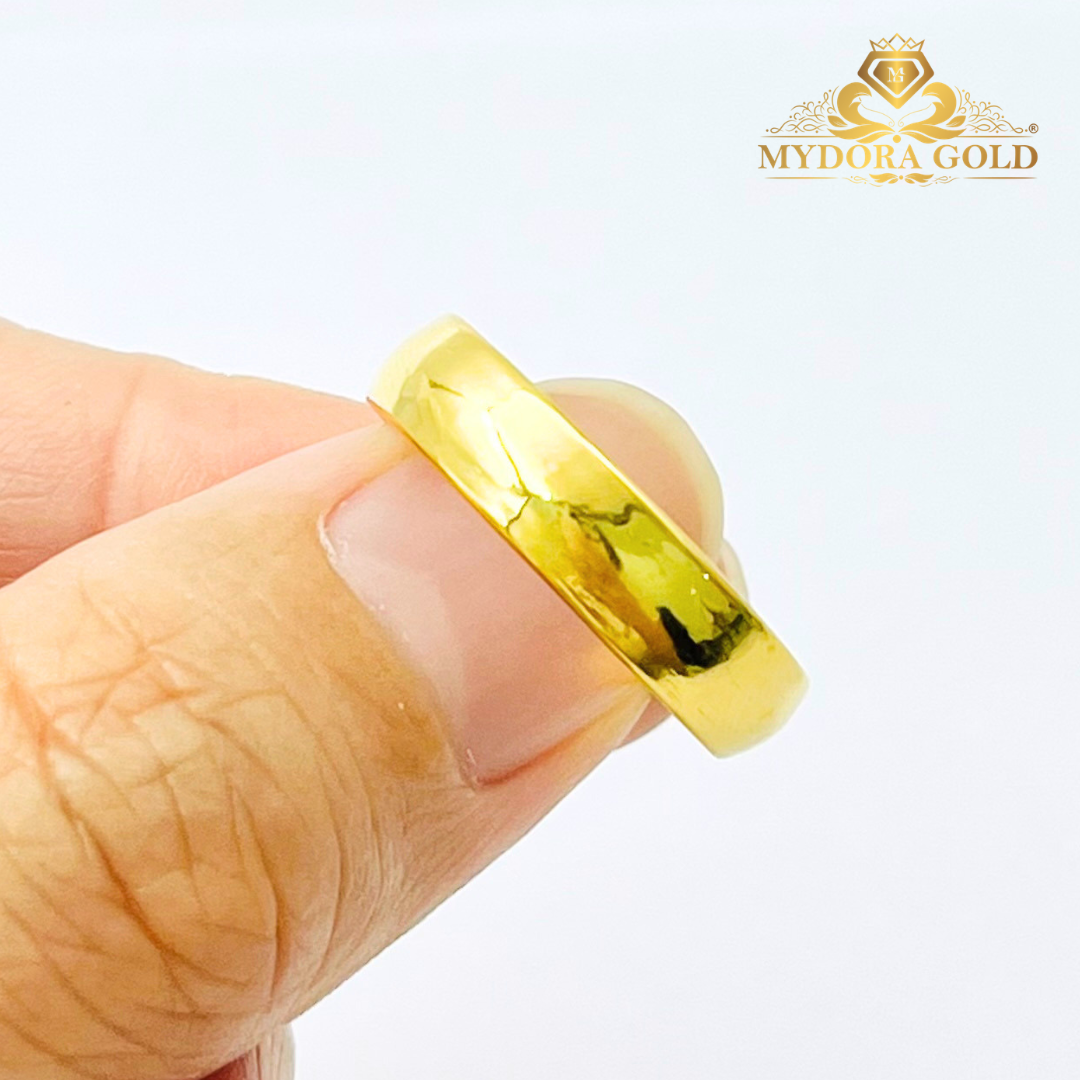 MYDORA Cincin Belah Rotan Licin | Lord of the Ring | EMAS 916/22k