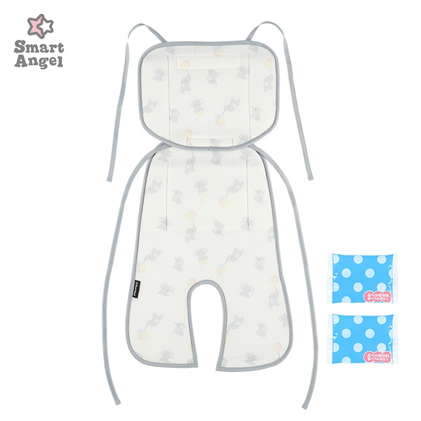 🇯🇵預訂 日本直送🇯🇵大象印花網眼嬰兒車車墊附冷凍包