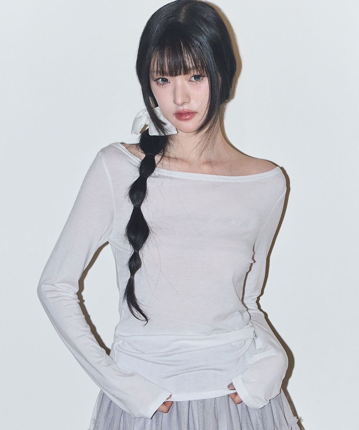  🇰🇷訂購｜ILLIGO 26SS｜Basic boat neck long sleeve 3色 