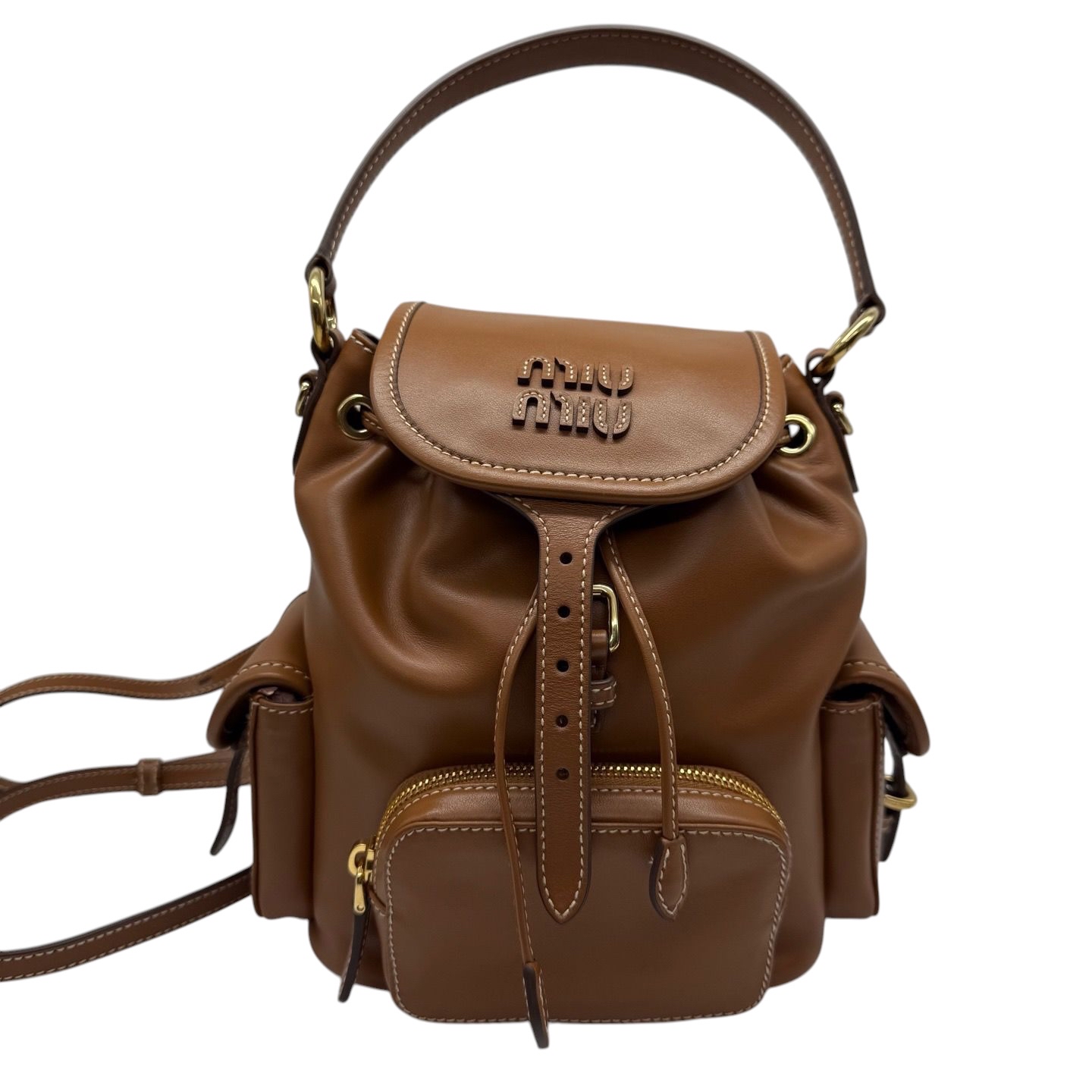 Pre-owned Miu Miu Leather Backpack / Product Code: 061934