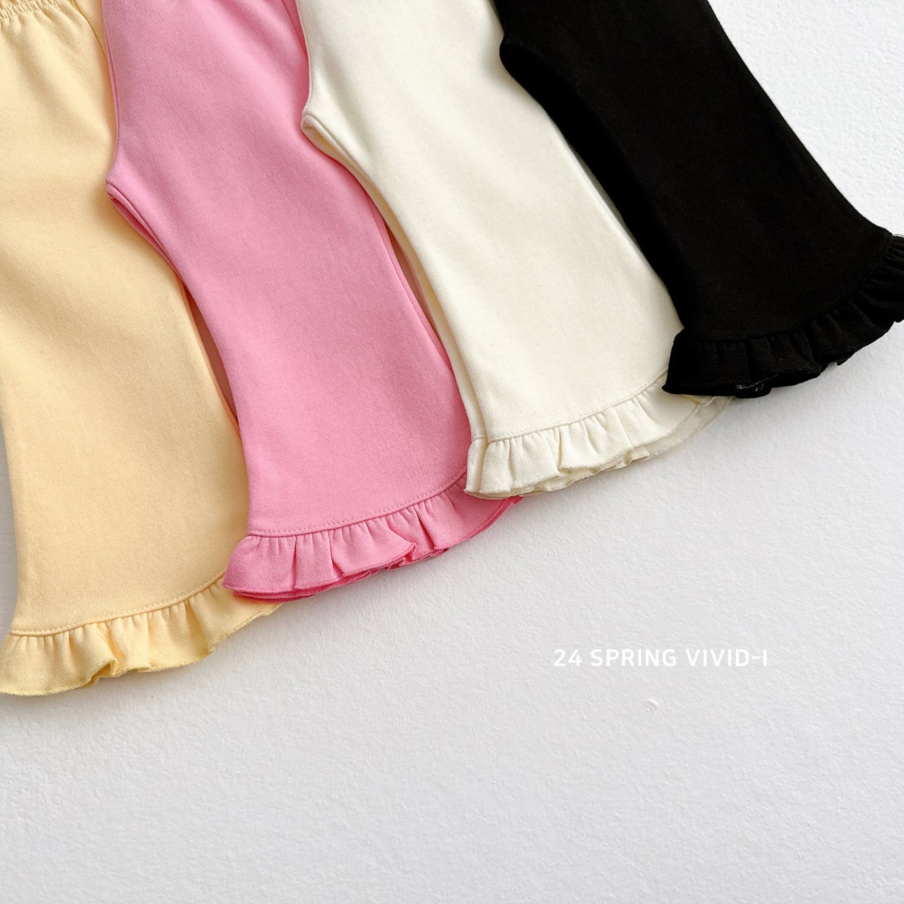 Vivid | frill pants (Pink M95-105)
