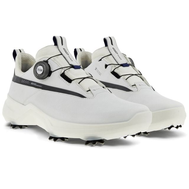 極美品 ECCO GOLF BIOM G5 BOA GORE-TEX Ecco Biom G5 Gore-Tex BOA Golf Shoes White/Black 152304-51227