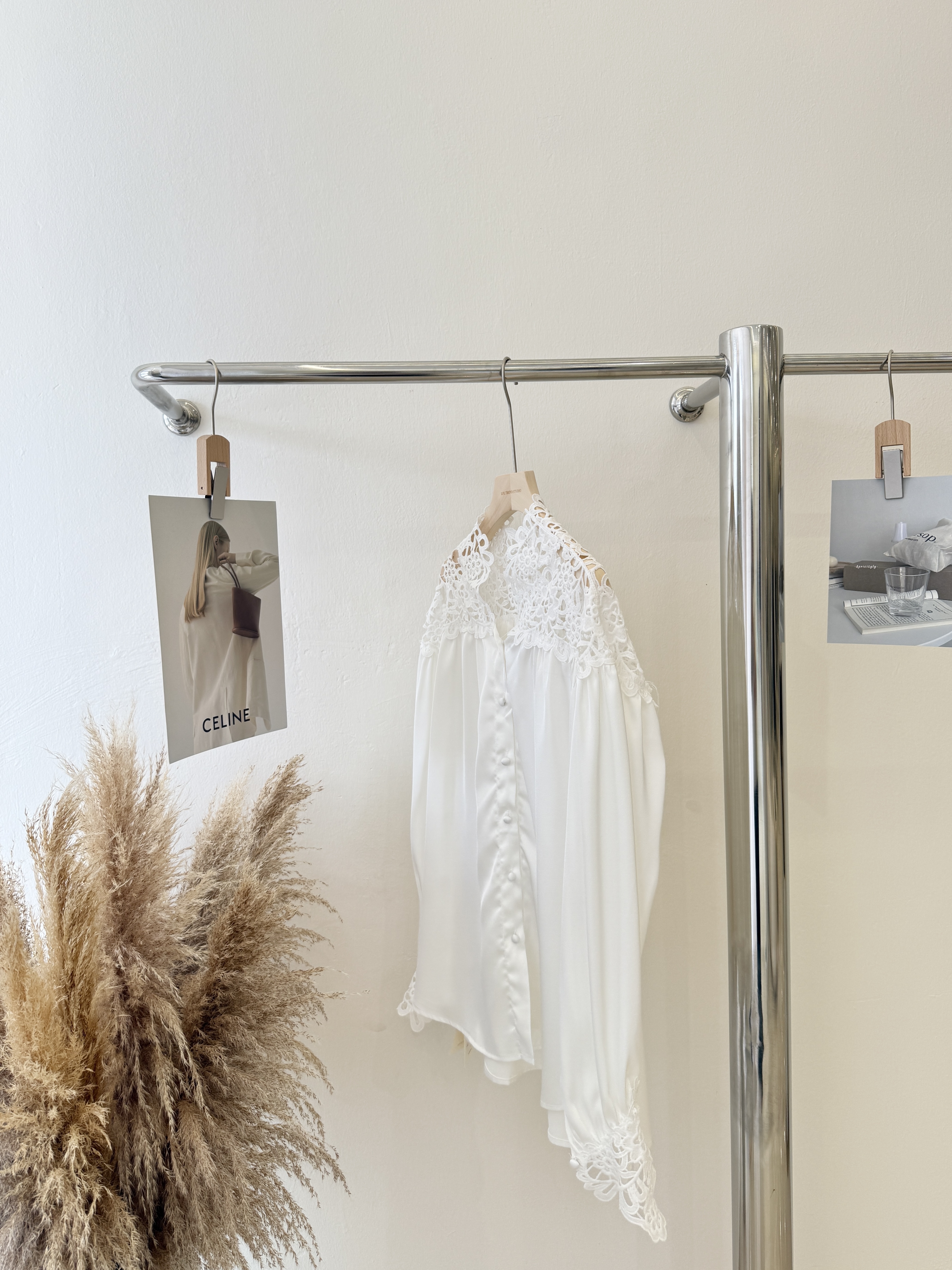 6704 高级感蕾丝拼接衬衫