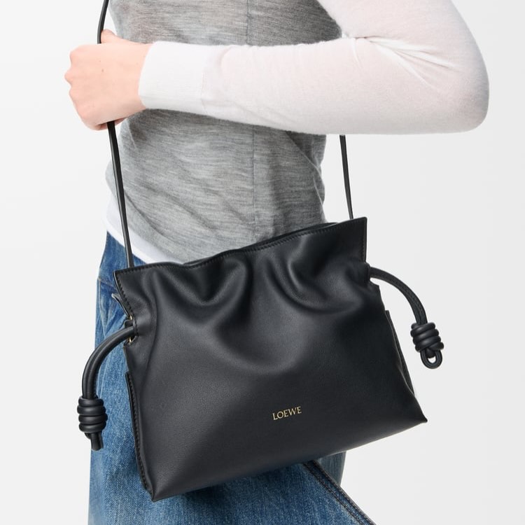 LOEWE 🤍PRE OWNED Mini Flamenco Clutch 黑金福袋包 全套有單🖤