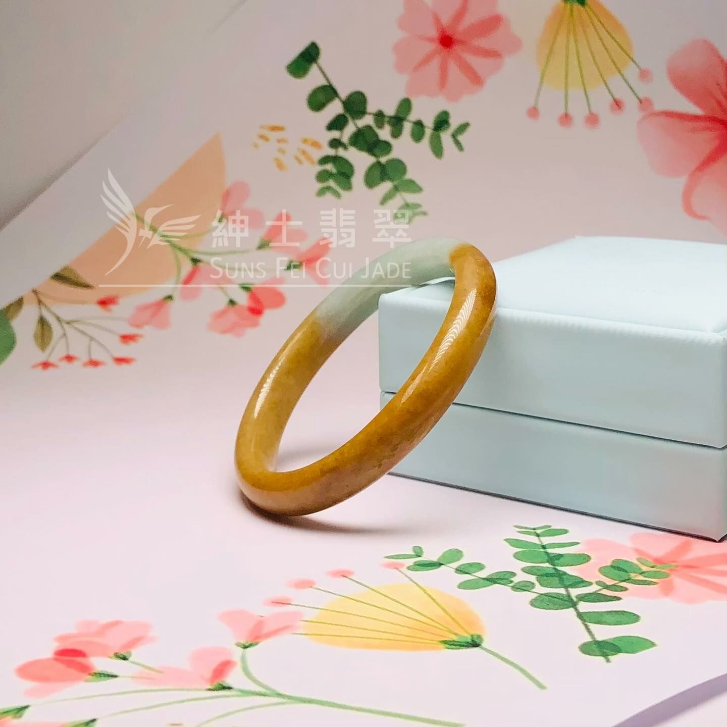 大馬坎翡色貴妃鐲53.3mm