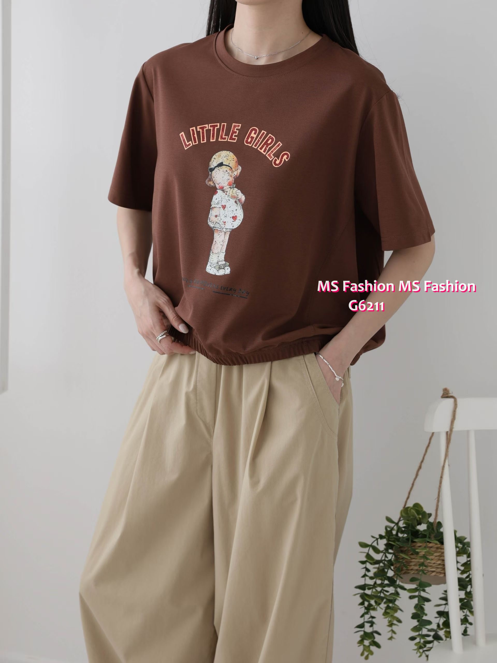 G6211 韓國🇰🇷可愛女仔圖案top