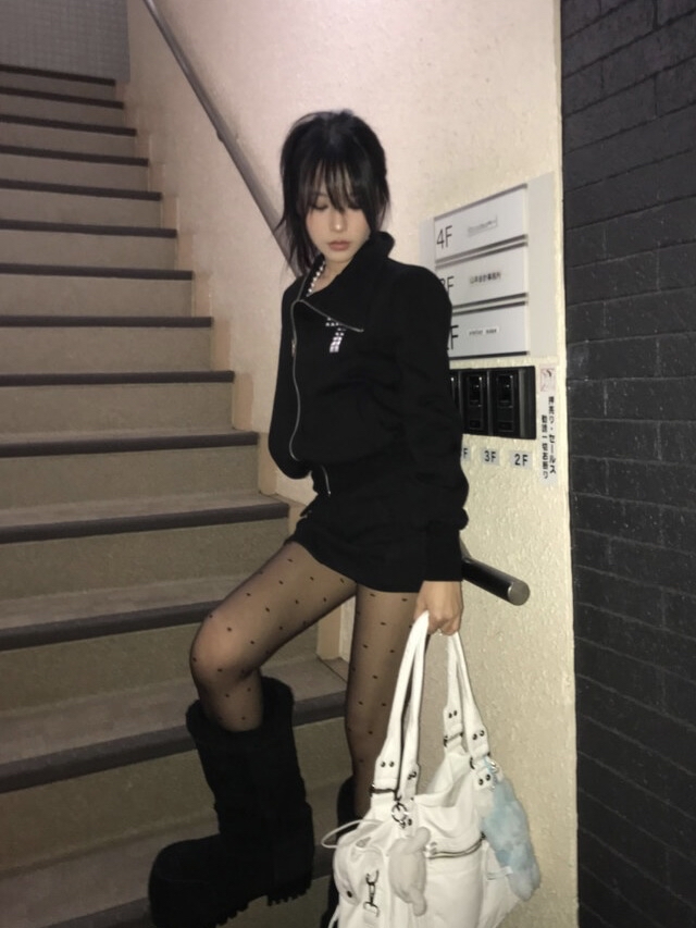 Wool Blend Cargo Mini Skort