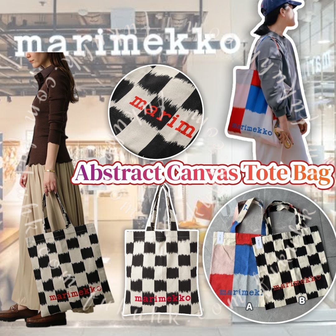 Marimekko Abstract Canvas Tote Bag 購物袋