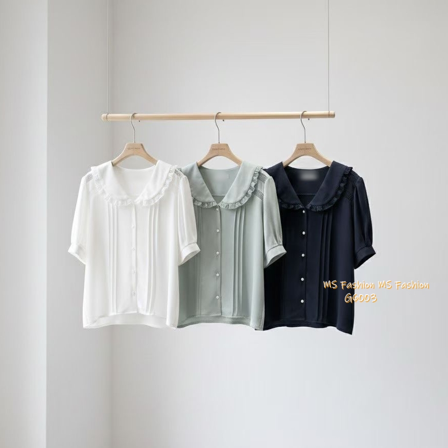 G6003 韓國🇰🇷靚料花邊領top