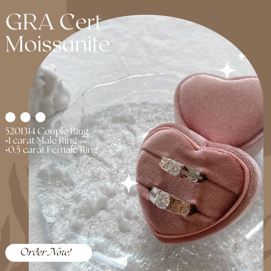 Moissanite Couple Ring Collection 【FREE Size Adjustable】