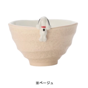 🎀【預訂】Snoopy 米色陶瓷飯碗