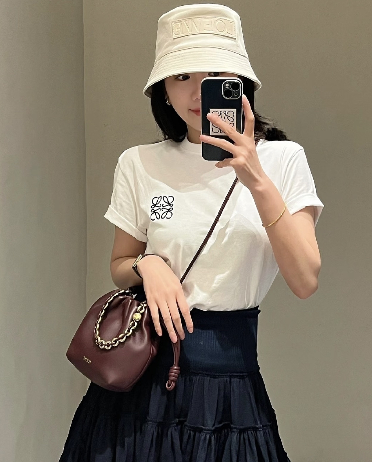 訂貨🍒 Loewe 男裝 白色 logo tee 女生可著 Size XS/S/M/L