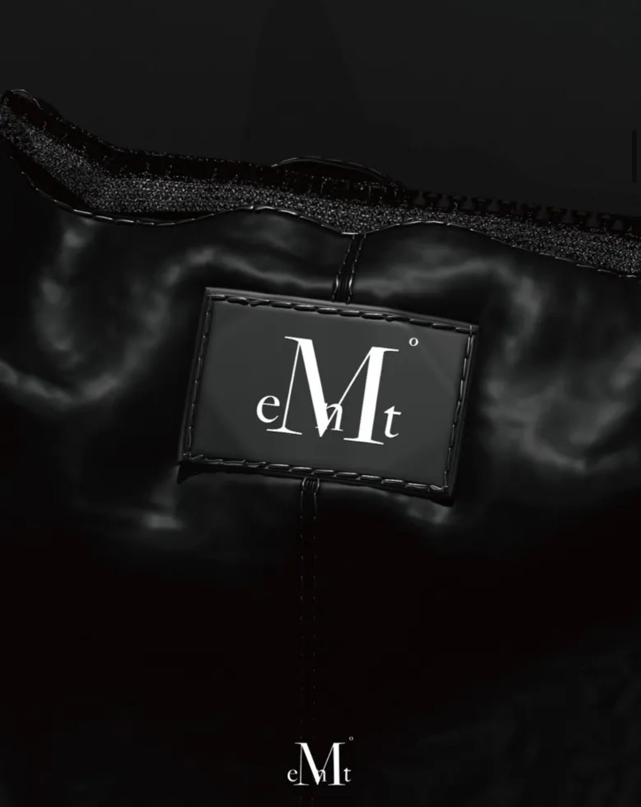 MUCENT Gold Line Leather Shoulder Bag