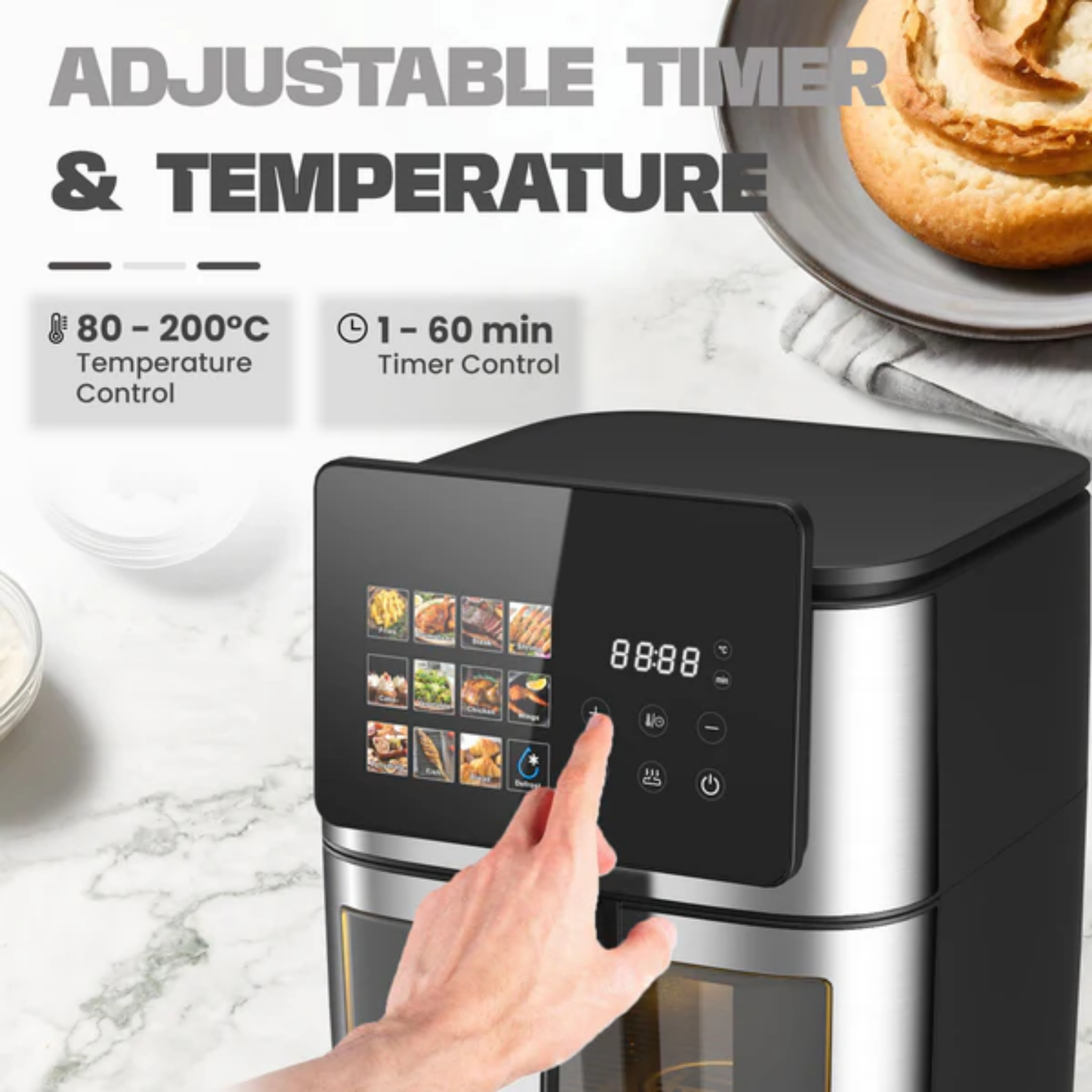 Russell Taylors 8L Visible Window Air Fryer (Z9)