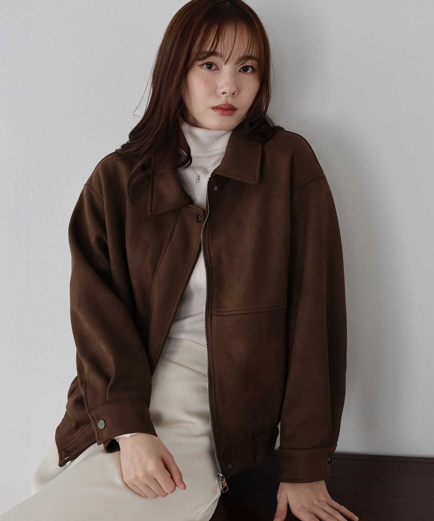 限量現貨<JP> 今季必備！復古麂皮質感外套* 2色入