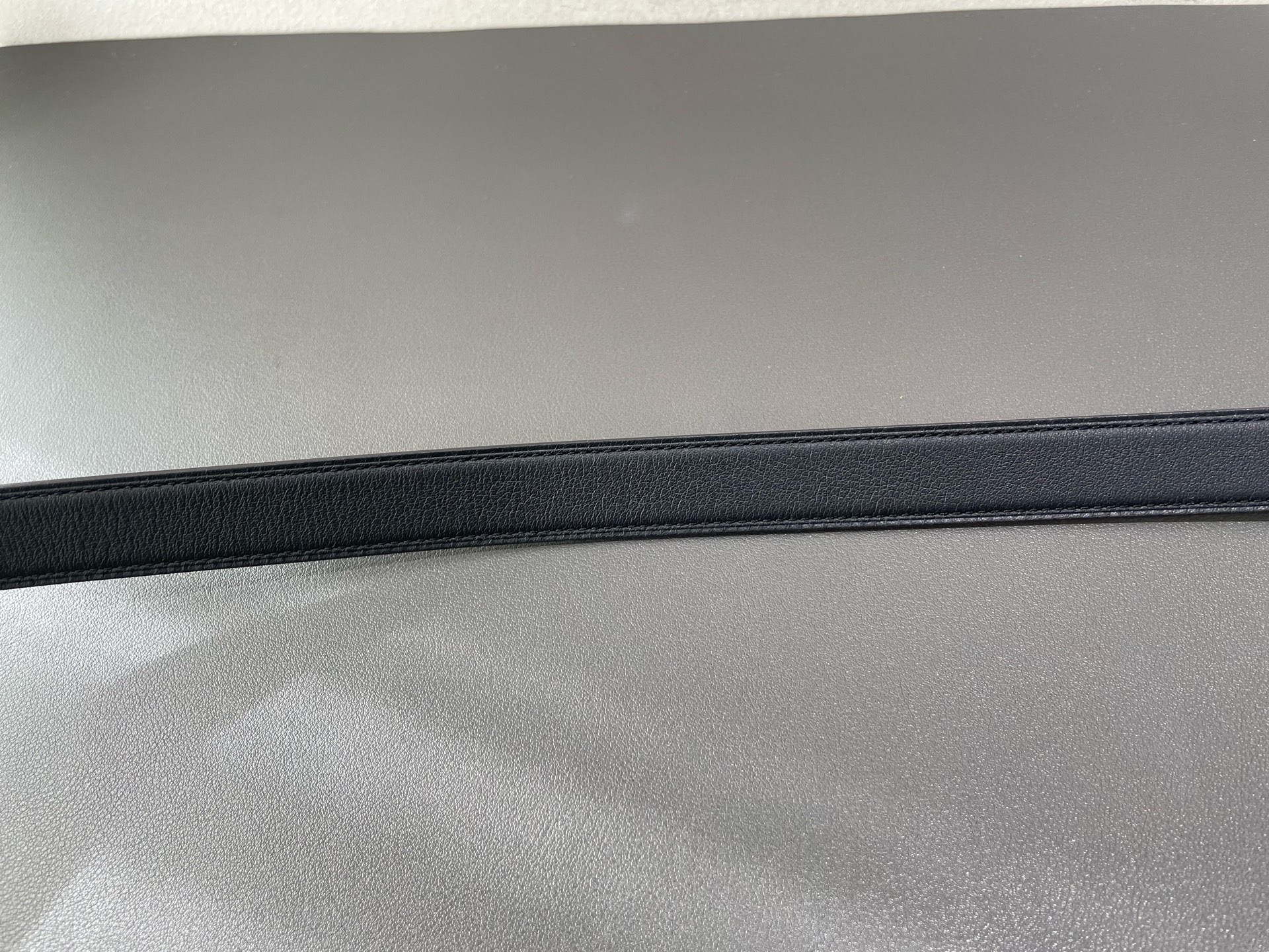 【預訂貨品】HERMES 80碼 Z刻雙面黑色拼大象灰 