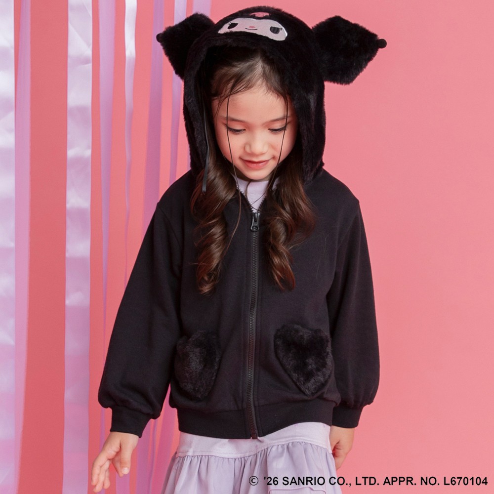 🆕【⭐訂購⭐】 🇯🇵日本直送 🌀#Melody / #Kuromi 造型連帽絨毛外套🌀 [ELJA-0288][261130]