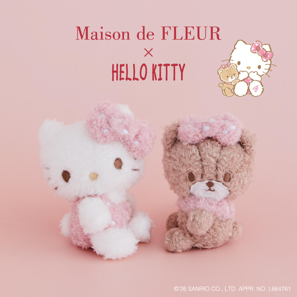 🎀【預訂】 Maison de FLEUR × HELLO KITTY 公仔掛飾 - Tiny Chum