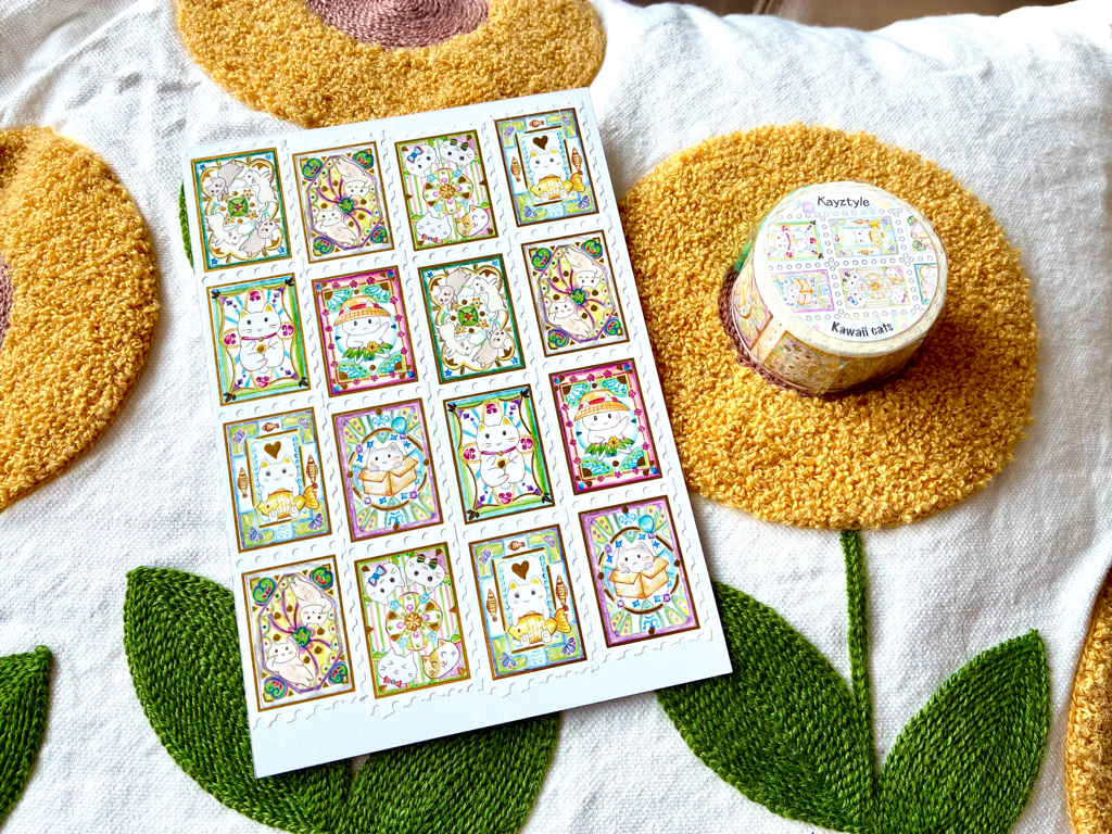 UK Collection 6 @2026 - Kayztyle Volume 21 Washi Tapes（Gold Foil）