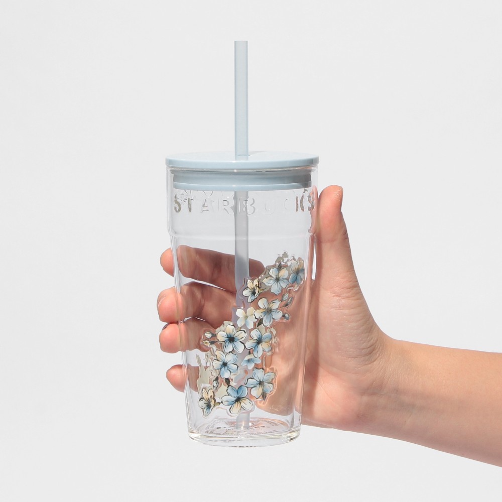 【第二彈】《日本🇯🇵 STARBUCKS 2026 Sakura🌸櫻花杯限定系列》櫻花粉藍玻璃杯 473ml