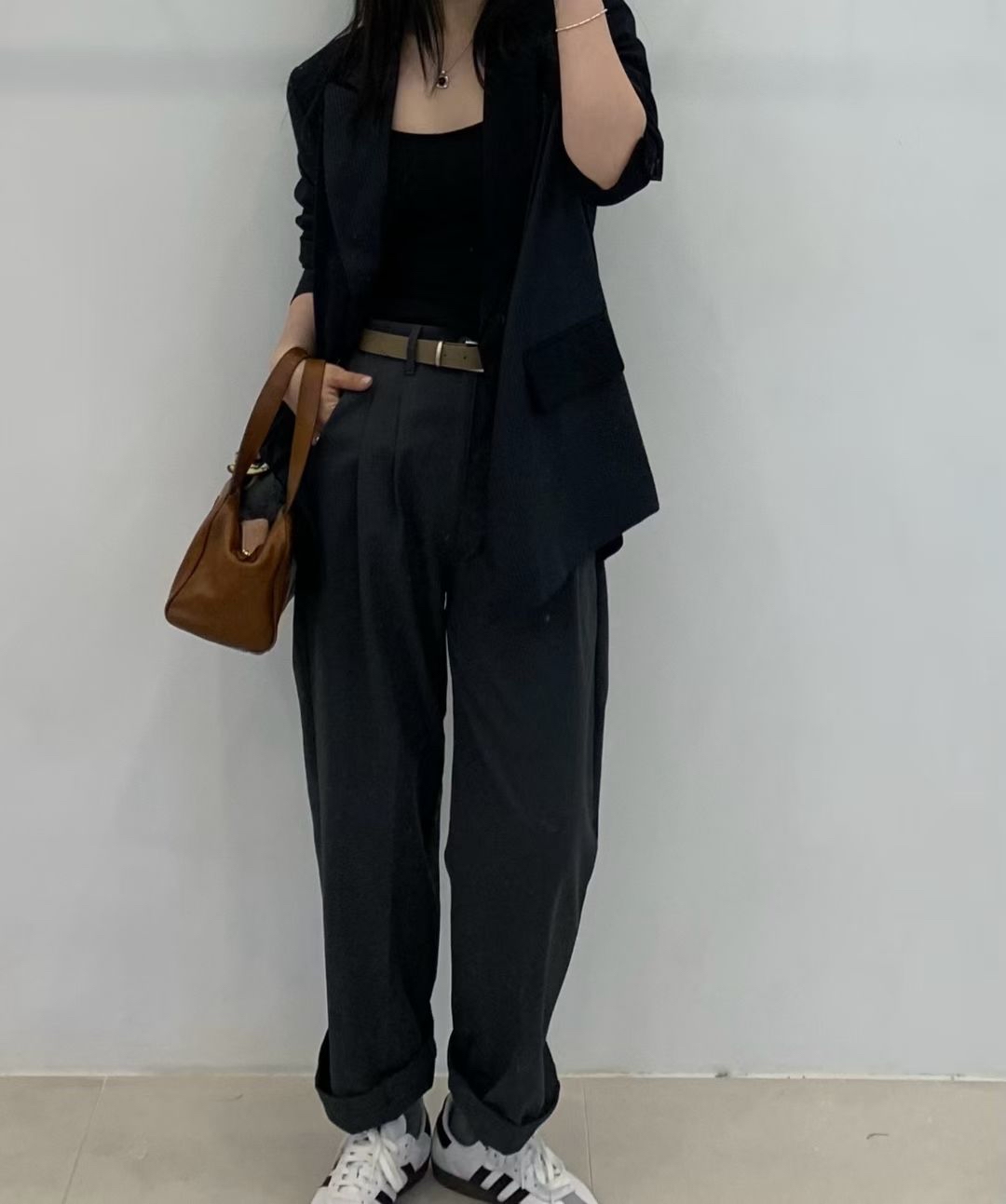 FP21_04 男友風修腳褲 (2色)