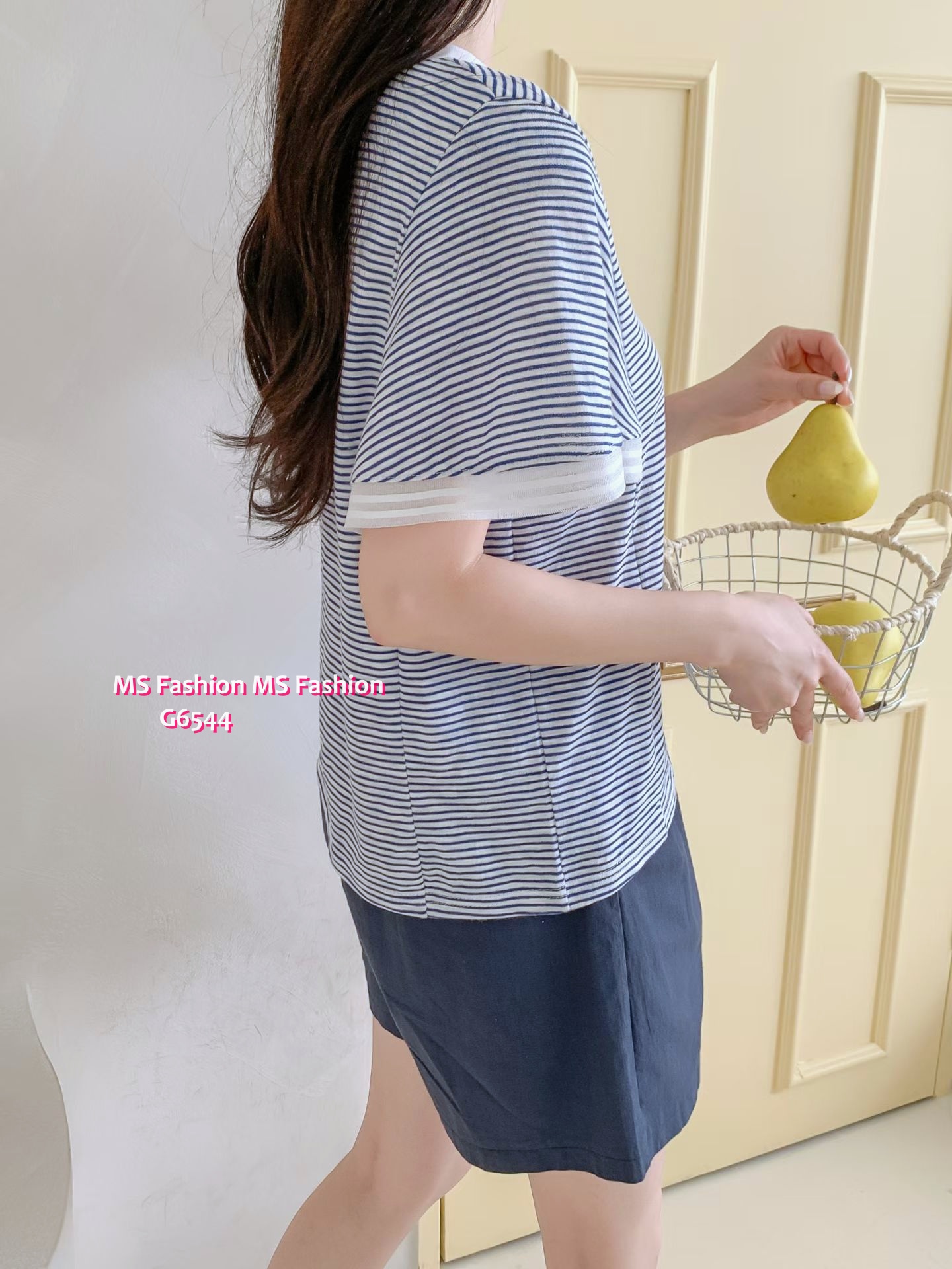 G6544 小荷葉袖top